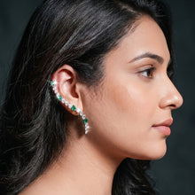 Emerald Cascade Drop Earrings