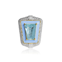 Aquamarine Aura Ring