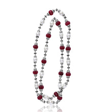 Ruby Pearl Symphony Necklace