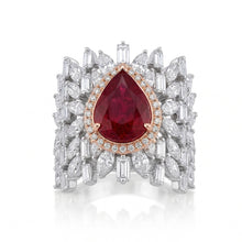 Ruby & Diamond Cocktail Ring