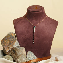 Emerald Linea Drop Necklace