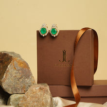 Emerald drop earrings