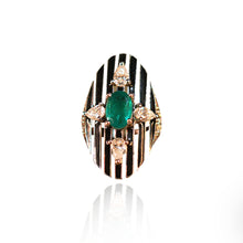 Emerald Eclipse Statement Ring