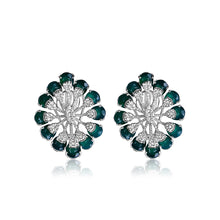 Emerald Bloom Radiance Studs