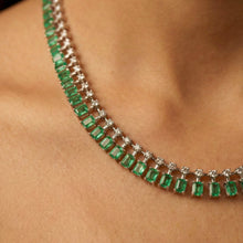 Emerald Fringe Riviera Necklace