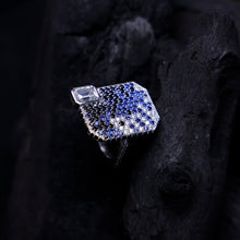 Midnight Azure Mosaic Ring