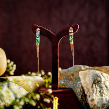 Emerald Prism Drop Earrings