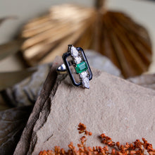 Emerald Halo Ring
