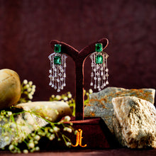 Regal Emerald Convertible Chandelier Earrings