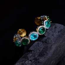 Russian & Zambian Emerald Cuff
