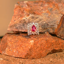 Ruby & Diamond Cocktail Ring