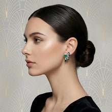 Emerald Noir Starburst Studs