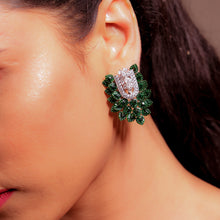 Emerald Ivy Bloom Earrings