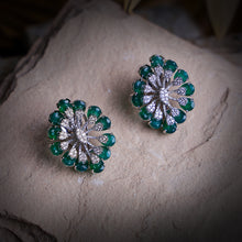 Emerald Bloom Radiance Studs