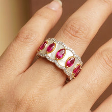 White mother of pearl ring