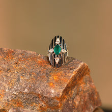 Emerald Eclipse Statement Ring