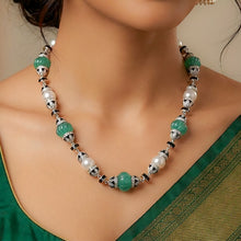 Emerald Pearl Symphony Necklace