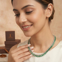 Emerald Fringe Riviera Necklace