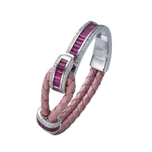 Leather Knot Diamond Bracelet
