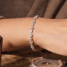 Oval & Round Rose Gold Bracelet