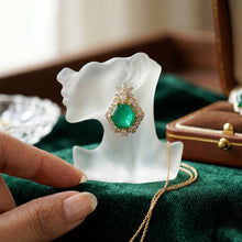 Emerald drop earrings