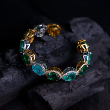 Russian & Zambian Emerald Cuff