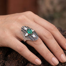 Emerald Eclipse Statement Ring