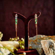 Emerald Prism Drop Earrings