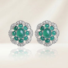 Green Aura Halo Earrings
