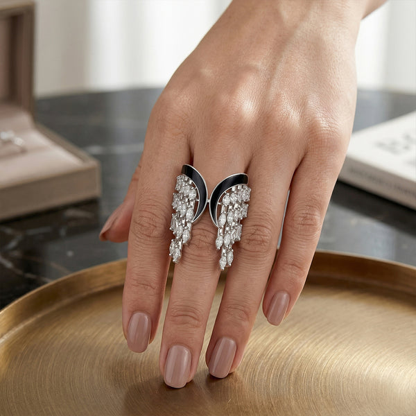 Angel Wings Diamond Ring