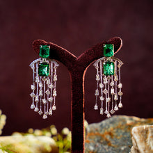 Regal Emerald Convertible Chandelier Earrings