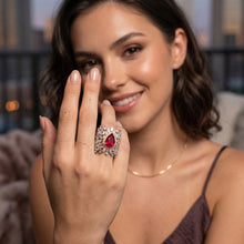 Ruby & Diamond Cocktail Ring