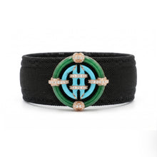 Turquise /Green enamel Cuff