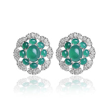 Green Aura Halo Earrings