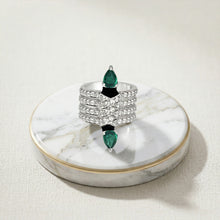 Emerald Twin Flame Ring