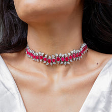 Ruby & Diamond Choker cum Bracelet