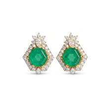 Emerald drop earrings