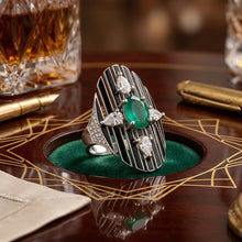 Emerald Eclipse Statement Ring