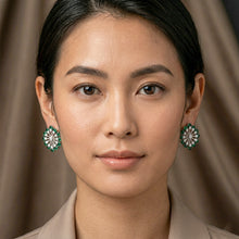 Emerald Bloom Radiance Studs