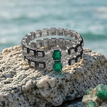Emerald Noir Double Line Cuff