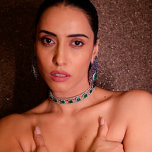 Emerald & Diamond Choker cum Bracelet