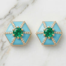 Dreamy enamel studs