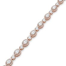 Oval & Round Rose Gold Bracelet