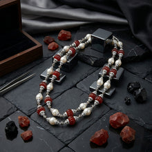 Ruby Pearl Symphony Necklace