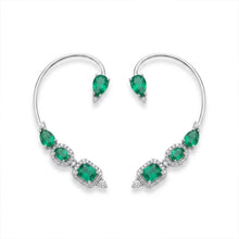 Emerald Grace Ear Cuff Earrings