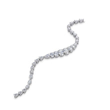 Luxe Drop Sparkle Tennis Bracelet cum choker