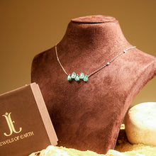 Shades of Green Lab-grown Emerald Neckpiece