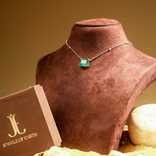 Rectangle Emerald Pendant with chain