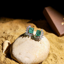 Emerald Radiance Stud Earrings
