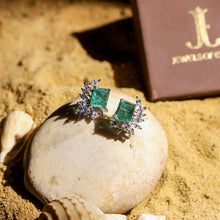 Emerald Radiance Stud Earrings